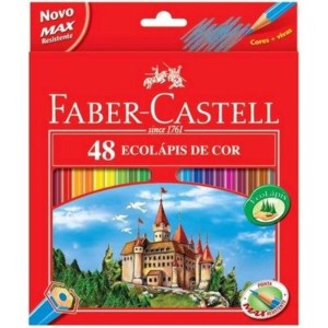 LÁPIS DE COR ECOLÁPIS 48 CORES FABER-CASTELL