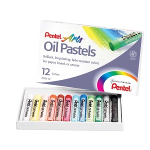 Giz Pastel Oleoso 12 Cores Pentel