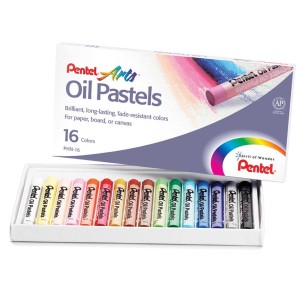 Giz Pastel Oleoso 16 Cores Pentel