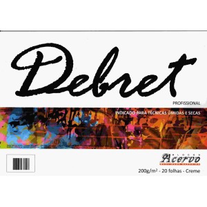 BLOCO PAPEL DEBRET A3 200G/M² CREME 20 FOLHAS - ACERVO