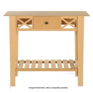 Aparador X c/ Gaveta - Mdf cru