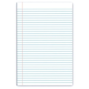 PAPEL ALMAÇO PAUTADO C/ MARGEM - 20 FOLHAS