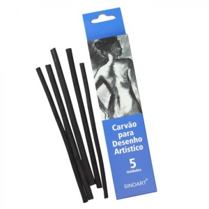 CARVÃO VEGETAL NATURAL (FUSAIN) 5 BARRAS - SINOART