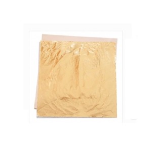 FOLHA DE OURO (IMITAÇÃO) 14X14CM C/ 25 FOLHAS