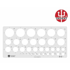 GABARITO CIRCULÓGRAFO D-2 (BOLOMETRO) TRIDENT