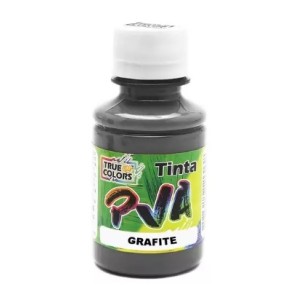 Tinta Pva Fosca Grafite 100ml - True Colors
