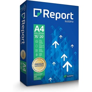 PAPEL SULFITE REPORT PREMIUM A4 75G 500 FOLHAS