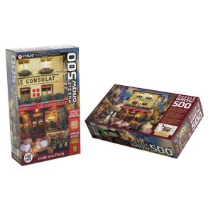 Quebra-Cabeça Café em Paris 500 peças 03965 - Grow