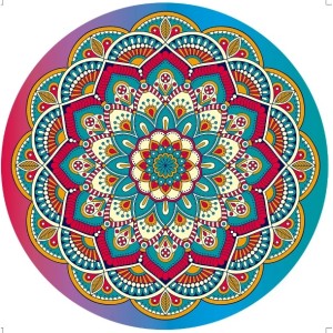 Quebra-Cabeça Circular Mandala 600 peças 04163- Grow