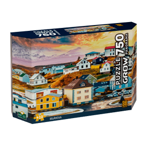 Quebra-Cabeça Islândia Panorama 750 peças 04178 - Grow