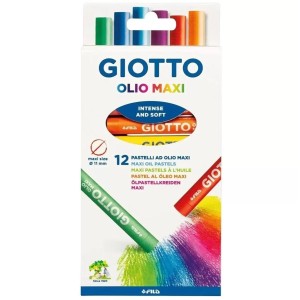 Giz Pastel Oleoso 12 cores - Giotto