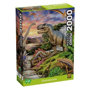 Quebra-Cabeça Dinossauros 2000 peças 04266 - Grow