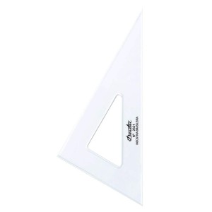 Esquadro Sem Escala 30°/60°/90° 21cm (Ref.2621) - Desetec Trident