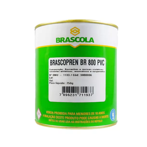 Cola Vinil P/Lona 750g Brascopren - Brascola